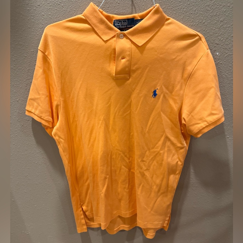 Polo Ralph Lauren Pima Polo - Orange - Size L